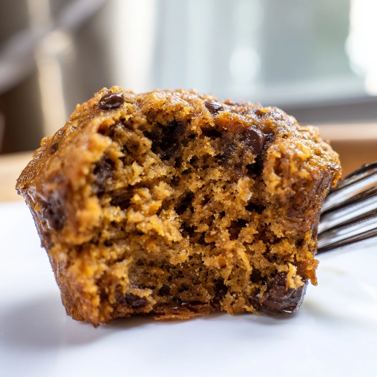 Moist sweet potato pancake drop muffins golden brown, perfect for breakfast or snacks.  