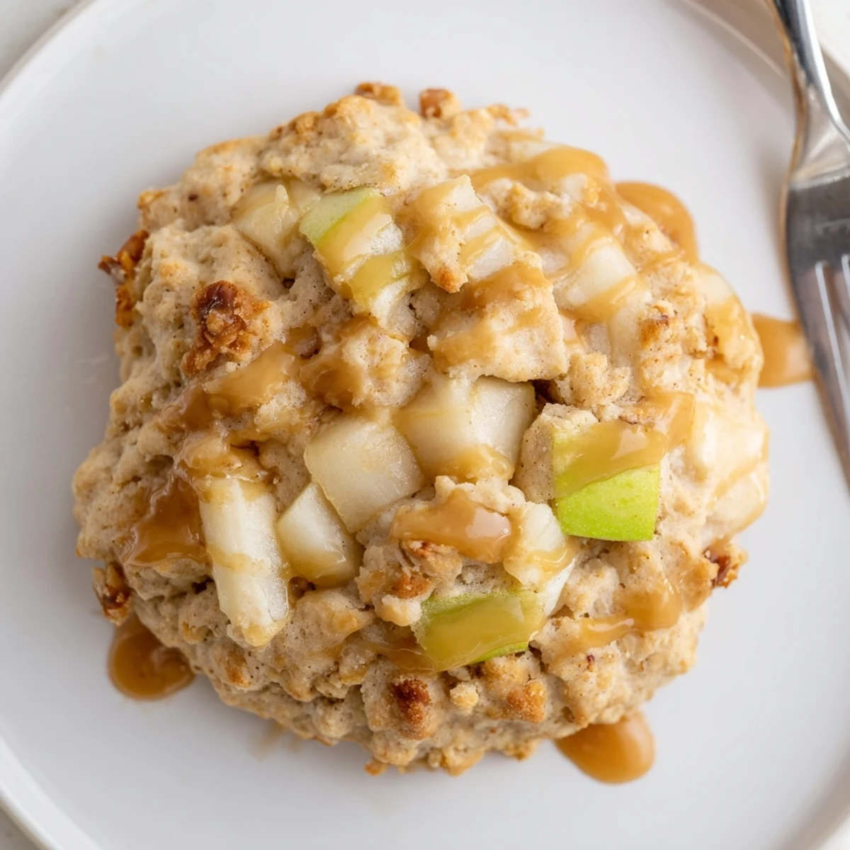 Golden biscuits filled with apples and butterscotch, perfect for a cozy dessert.