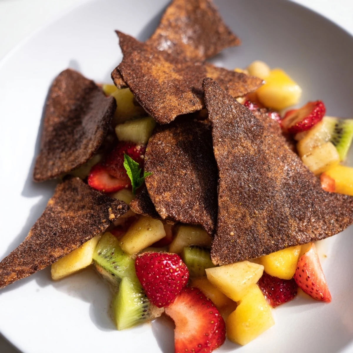 Dessert Chips Fruit Salsa