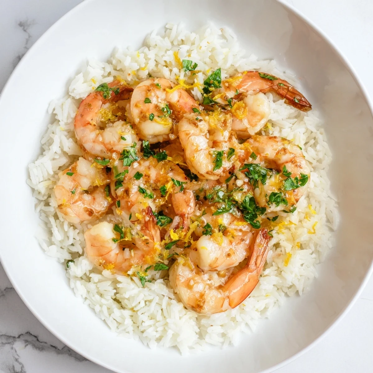 Garlic Butter Shrimp Bowl