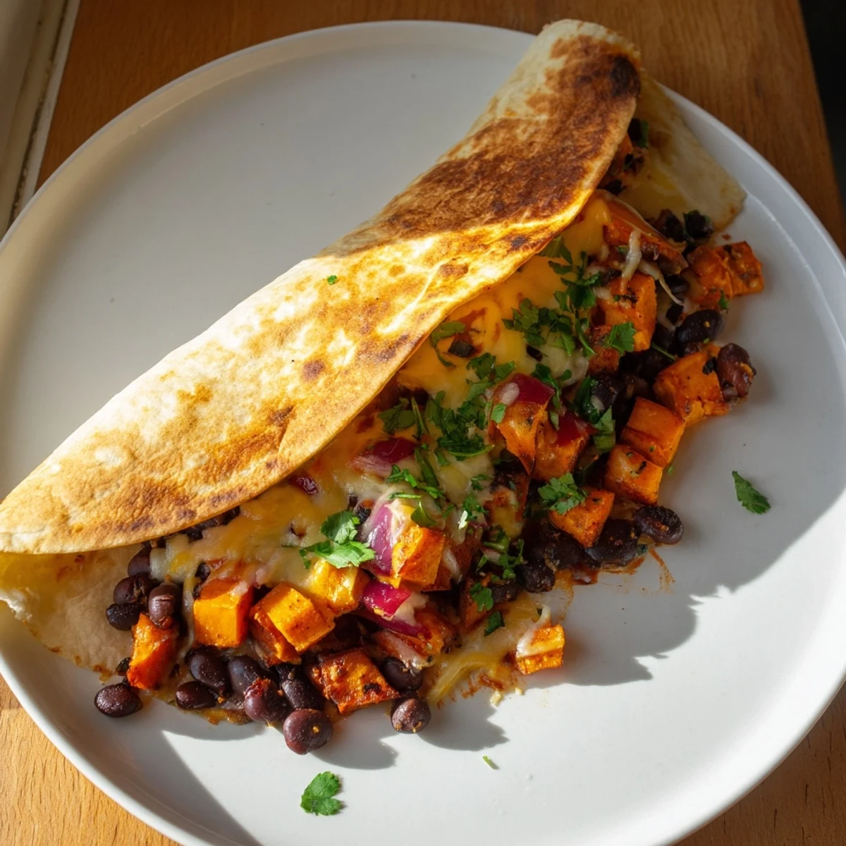 Sweet Potato Black Bean Burrito