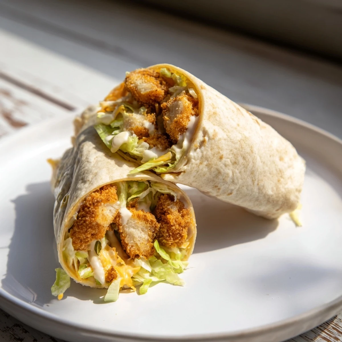 Imagine biting into a flavorful Crispy Chicken Ranch Snack Wrap, with warm tortilla and crunchy chicken.