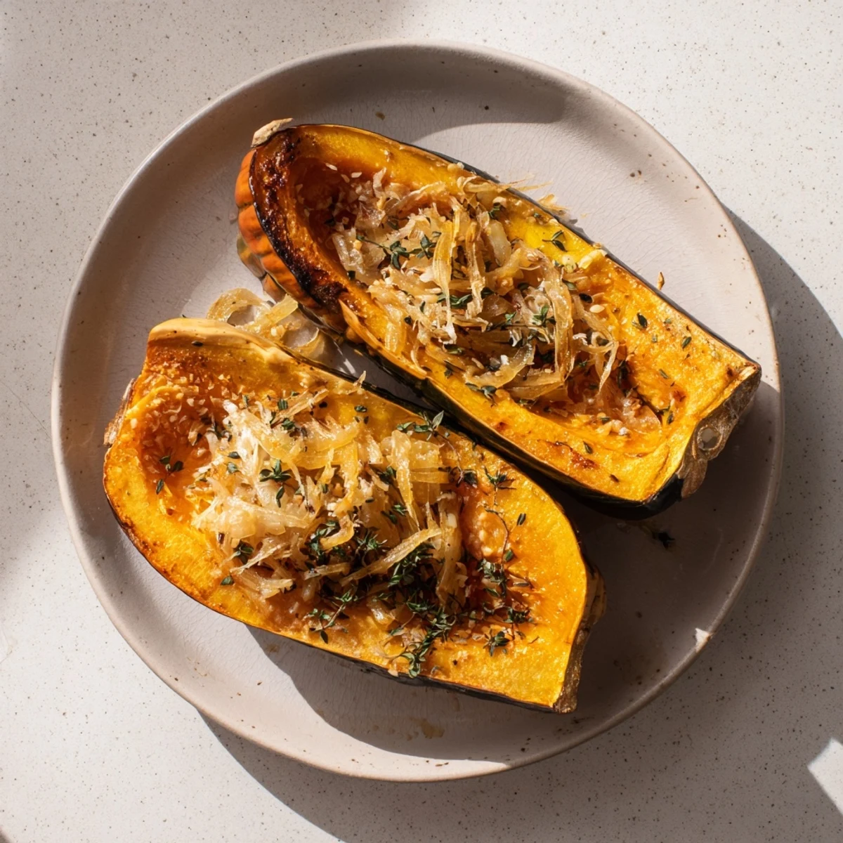 Caramelized Onion Gruyere Squash