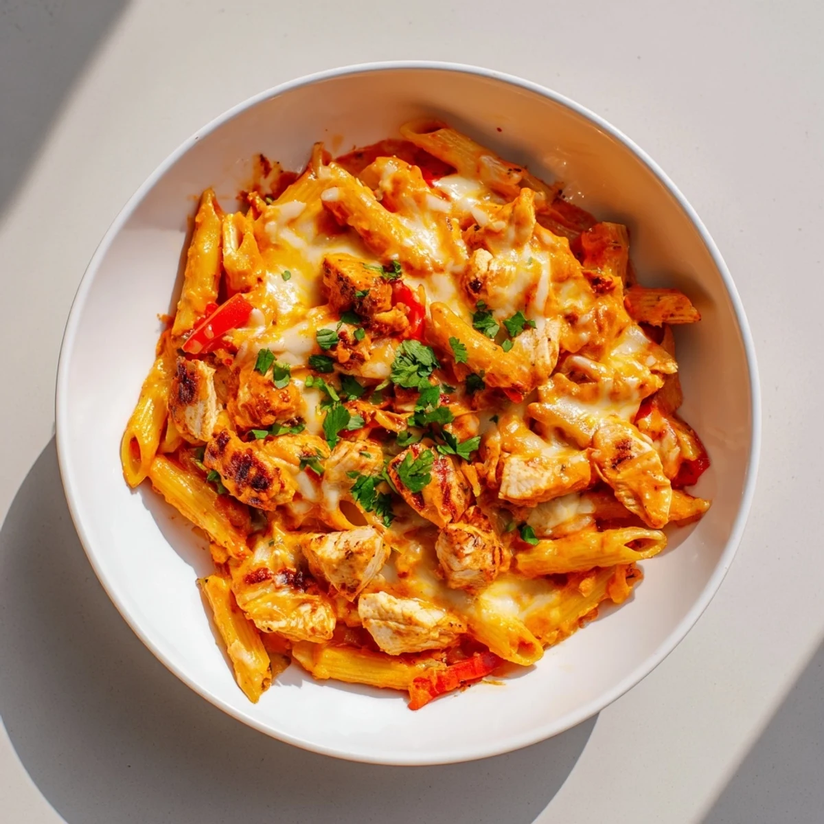 Baked Salsa Chicken Pasta
