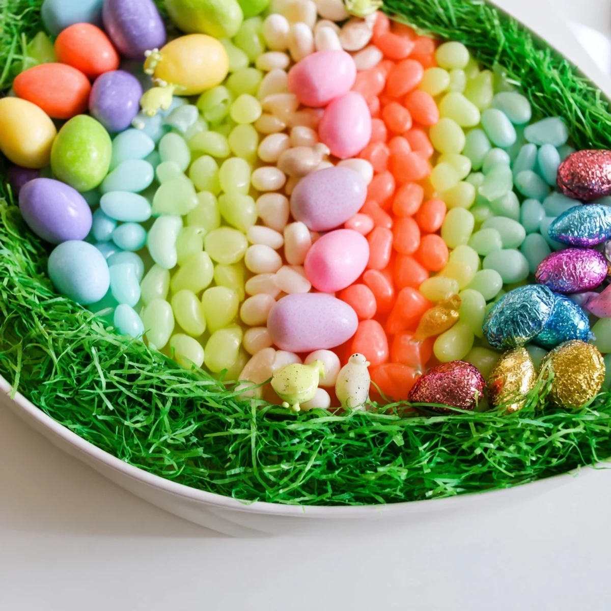 Egg-Shaped Candy Platter