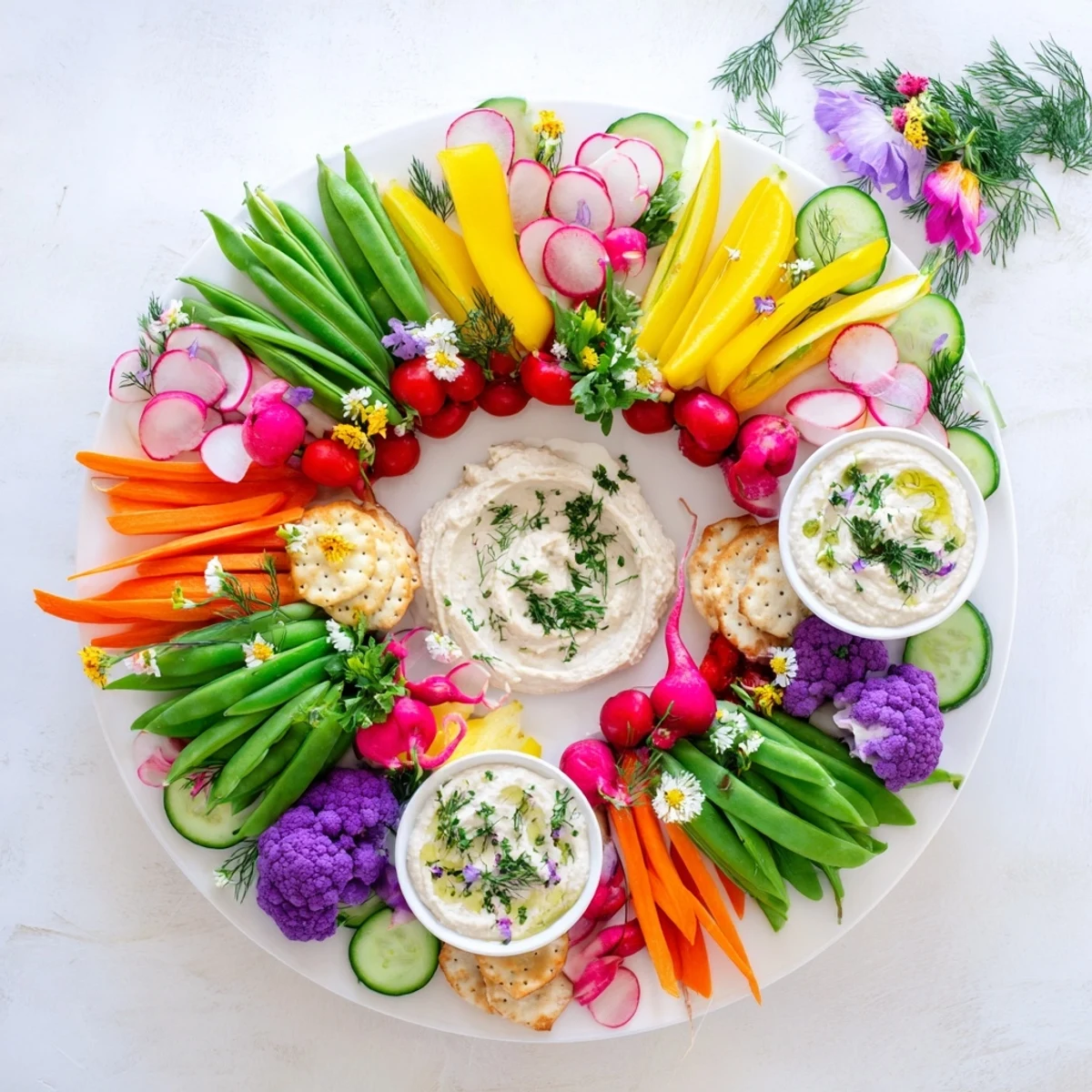 Spring Wreath Appetizer Platter