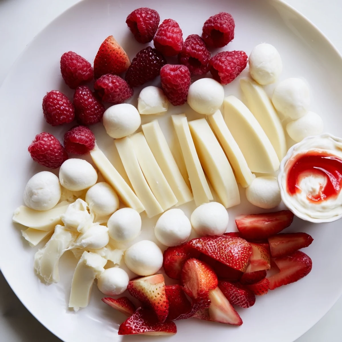 Picture a beautiful Festive Red and White Candy Cane Snack Board ready to serve this holiday season!