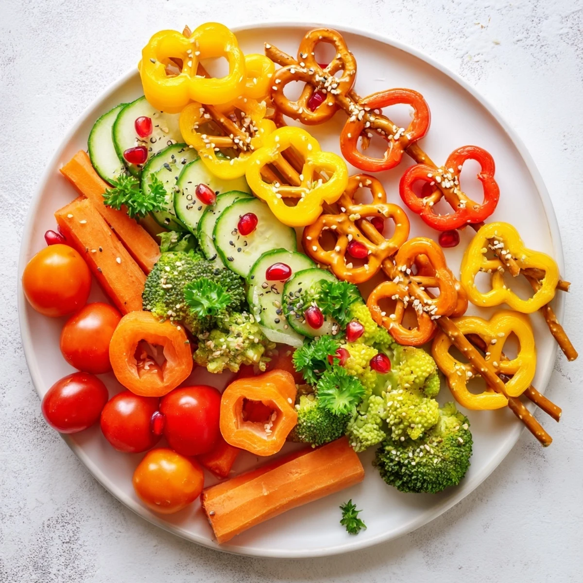 Festive themed Crudités: Veggie Christmas Ornament Dippers, a vibrant array ready for dipping!