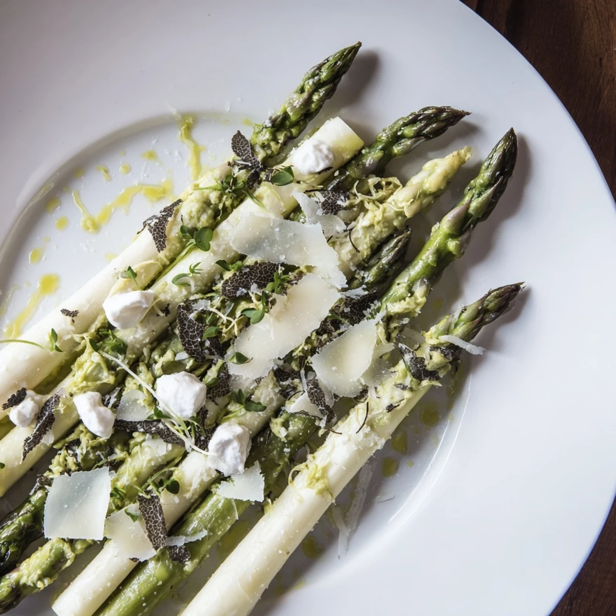 White Asparagus Cheese Truffle