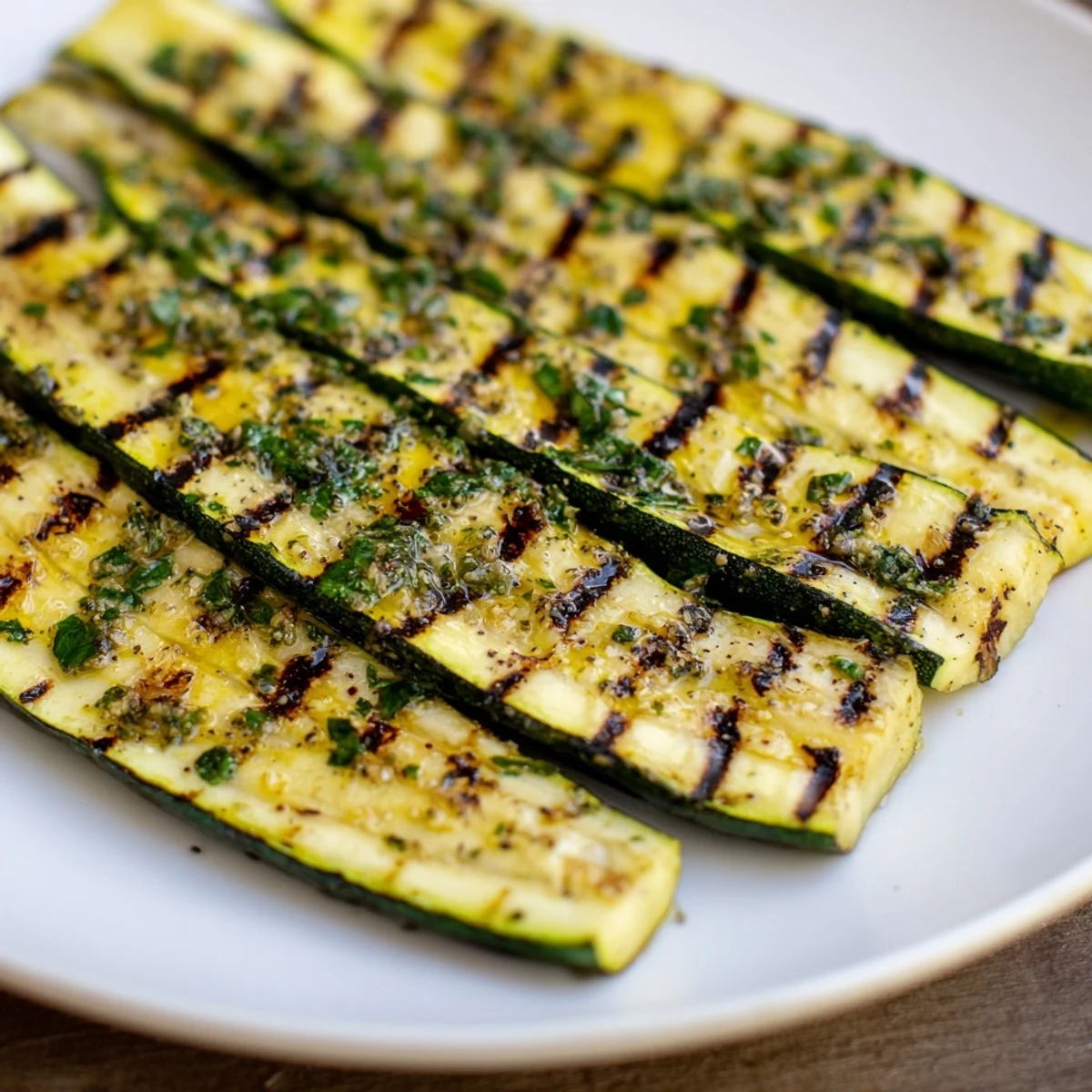 Garlic Herb Grilled Zucchini