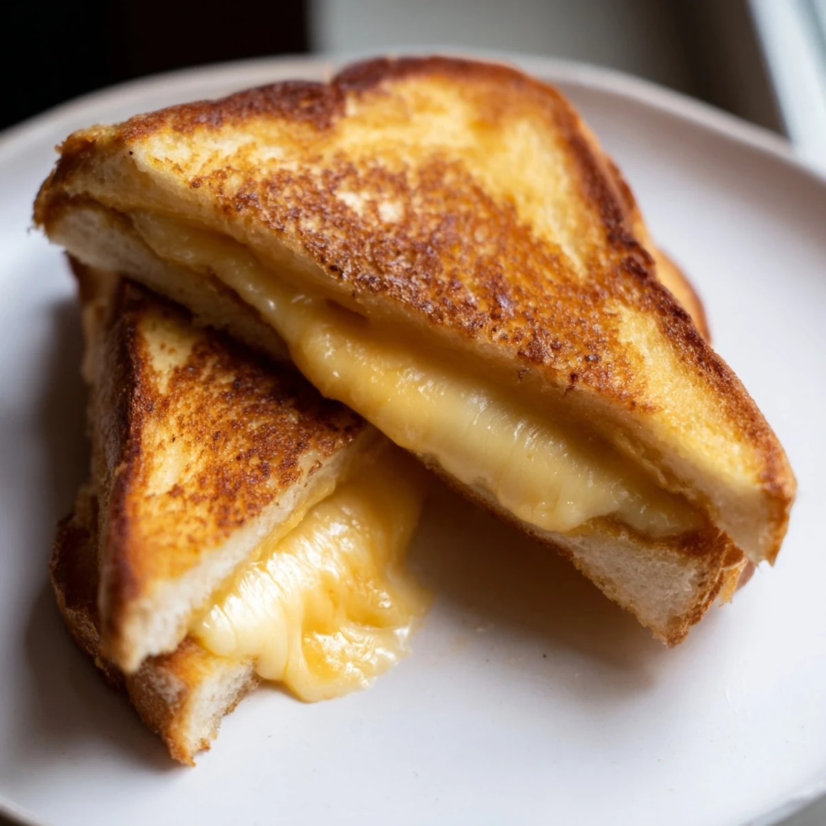 Imagine fragrant, buttery Custard French Toast Grilled Cheese, perfectly grilled with oozing cheese inside.