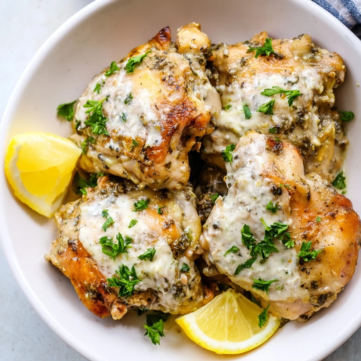 Tender Greek yogurt chicken breasts, baked golden brown, ready for a flavorful, healthy dinner.