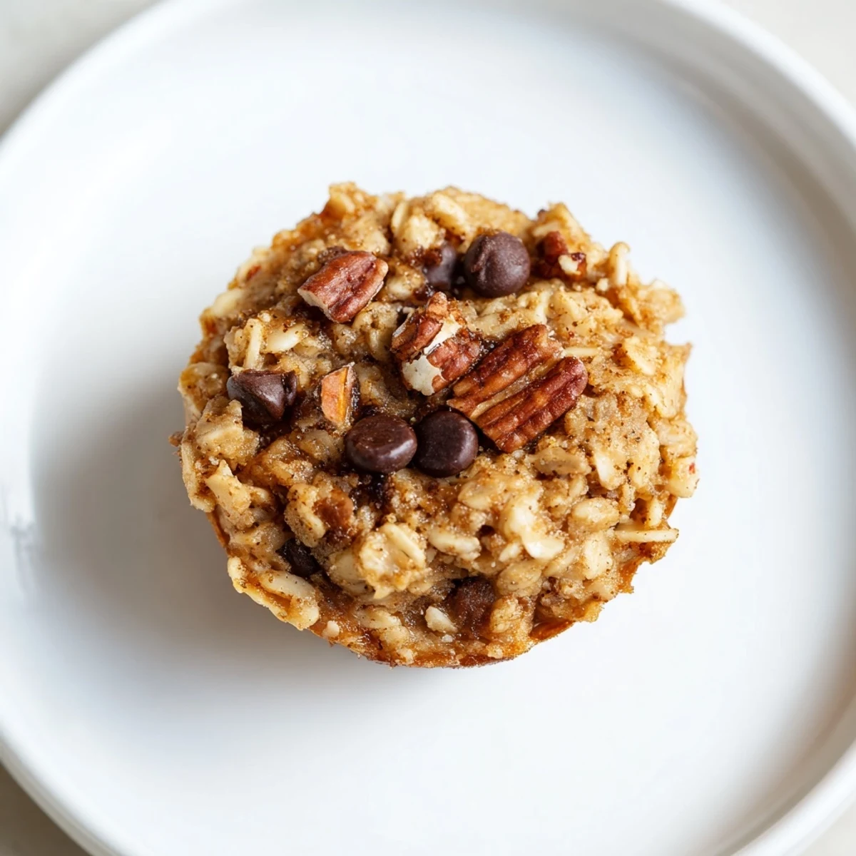 Golden-brown Baked Oatmeal Cups, bursting with fresh berries, perfect for a grab-and-go breakfast.