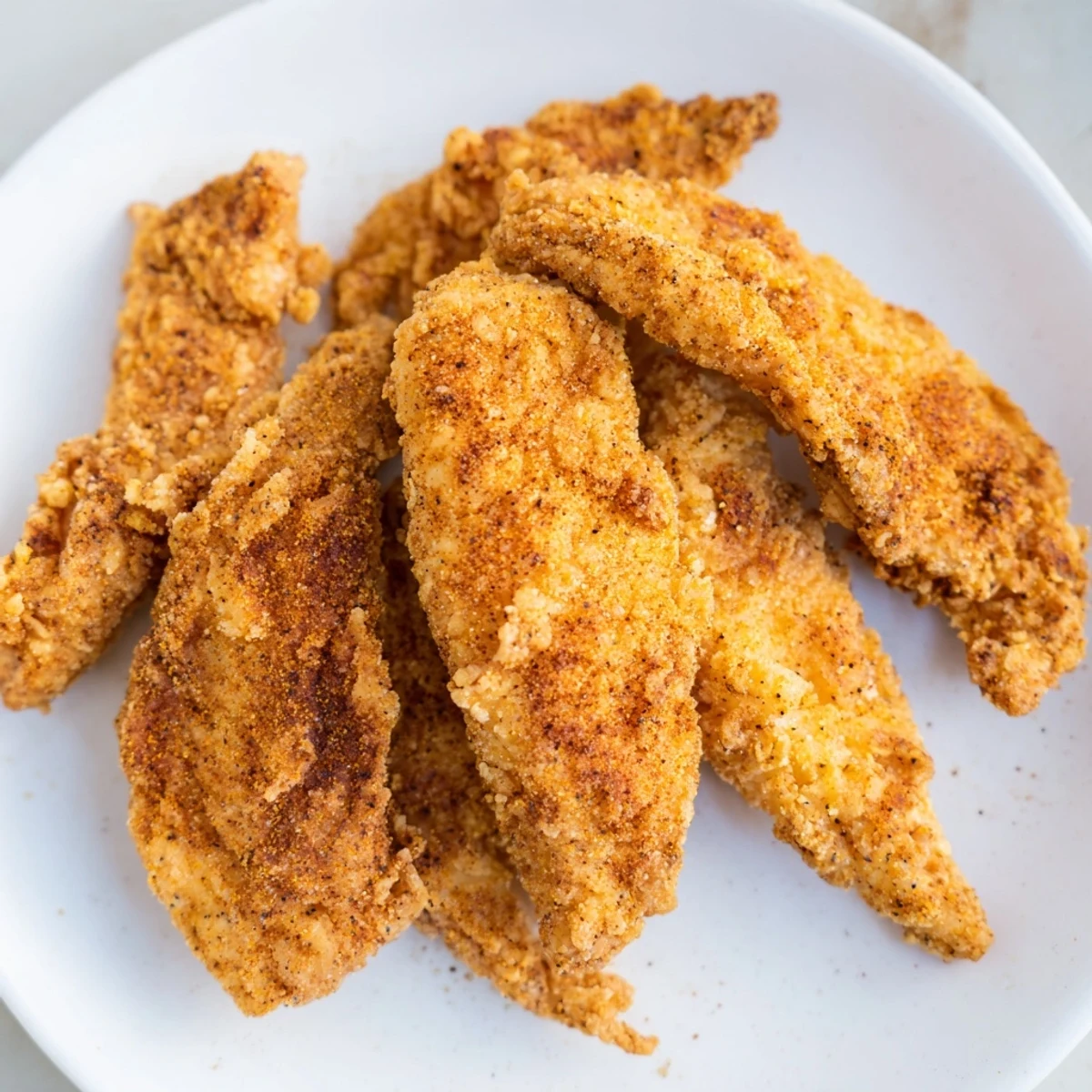 Tender, flavorful buttermilk fried chicken, ready to be served hot with all the fixin's.