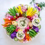 Spring Wreath Appetizer Platter