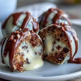 Carrot Cake Truffles with Cream Cheese Coating: bite-sized dessert balls with spiced carrot cake filling and tangy cream cheese shell.