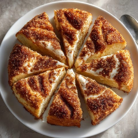 Freshly baked cinnamon sugar scones with a glistening sugar crust, served warm for coffee pairing