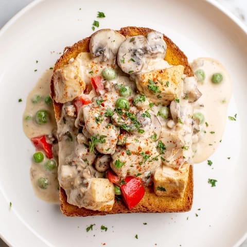 Chicken à la King Toast