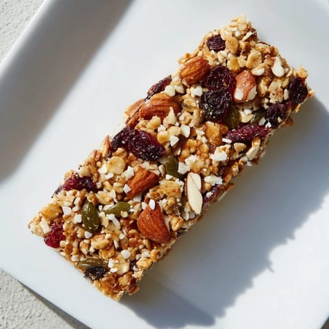 These homemade Roasted Pumpkin Seed & Cranberry Granola Bars are loaded with texture and ready in under an hour.