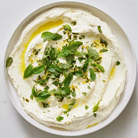 Whipped Feta Lemon-Mint Drizzle