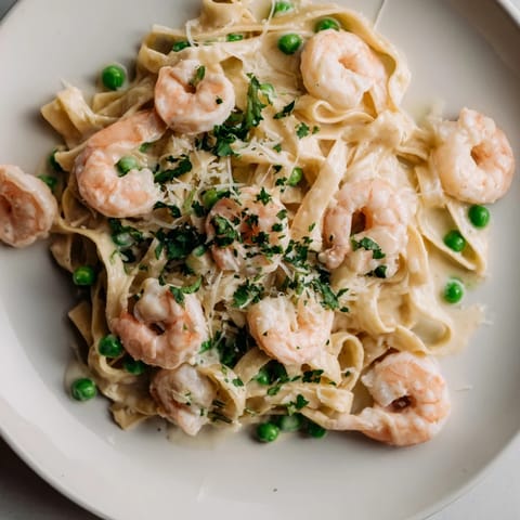 Instant Pot Shrimp Alfredo
