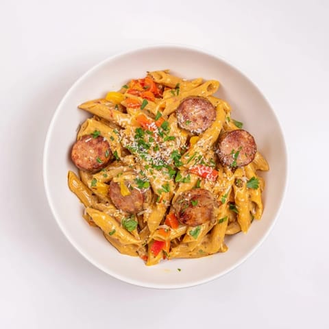Smoked Sausage Cajun Alfredo