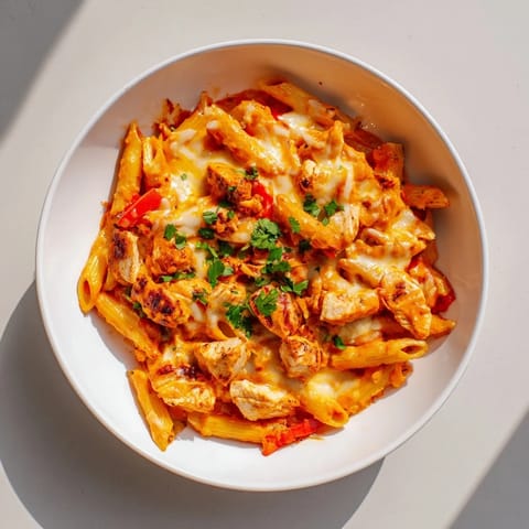 Baked Salsa Chicken Pasta