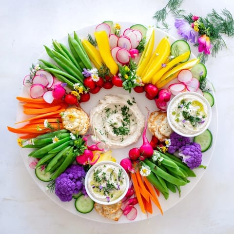 Spring Wreath Appetizer Platter