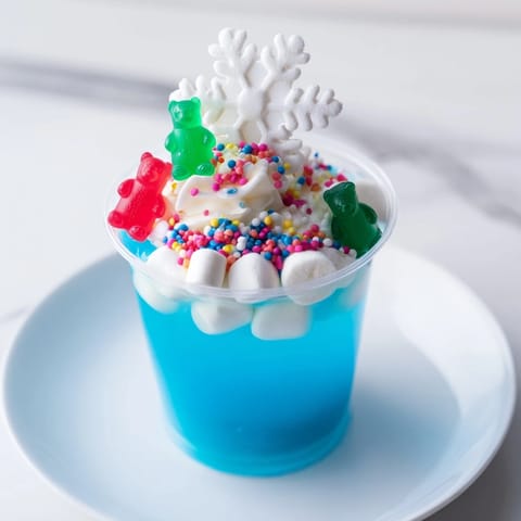 Snow Globe Jello Cups
