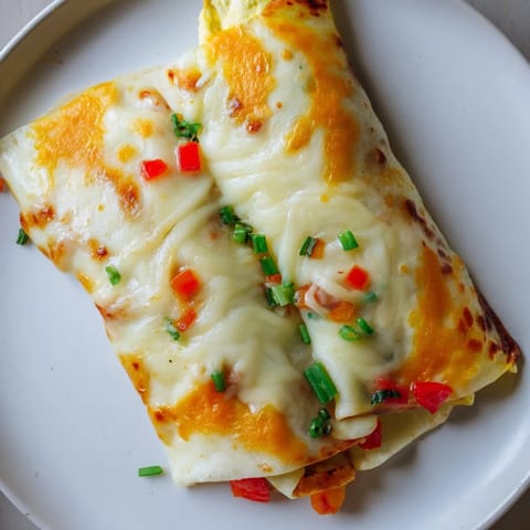 Rice Paper Egg Cheese Wrap