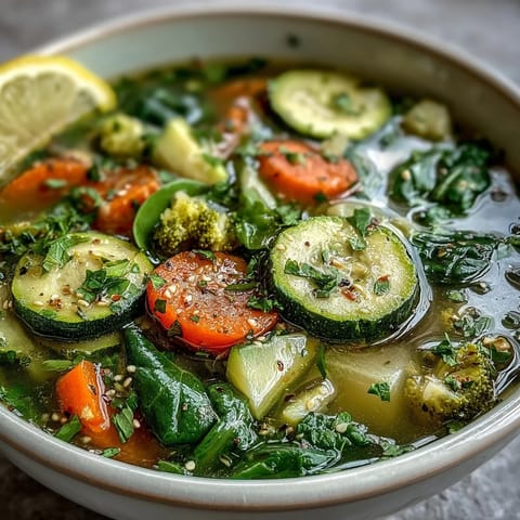 Collagen-Boosting Broth Bowl brimming with vibrant vegetables, turmeric, and ginger.