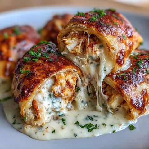 Fresh parsley garnish highlights these decadent crab and shrimp bites, perfect for appetizer platters.
