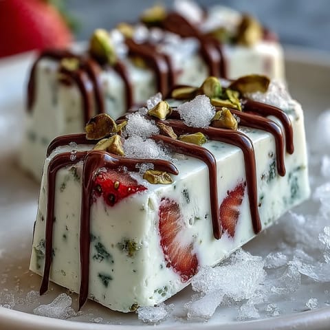 A vibrant Valentine's treat with creamy Greek yogurt, fresh strawberries, and crunchy pistachios, perfect for sharing.