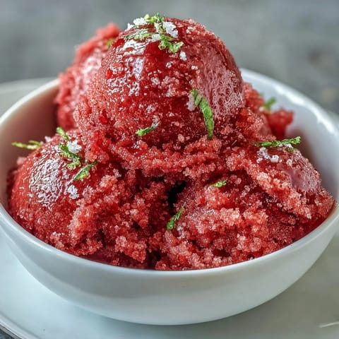 Strawberry Daiquiri Sorbet Lime