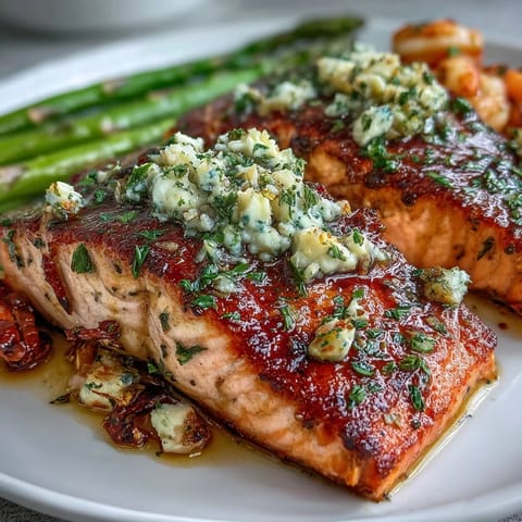 Garlic Butter Salmon Asparagus