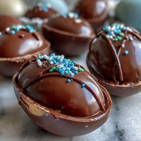 Homemade Peanut Butter Easter Eggs dipped in smooth chocolate, perfect for spring celebrations and sweet treats.
