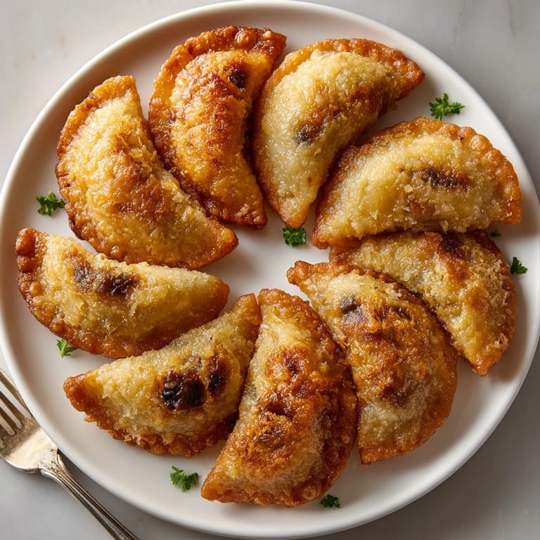 Freshly pan-fried ela ada fritters featuring golden crusts and rich tropical filling.