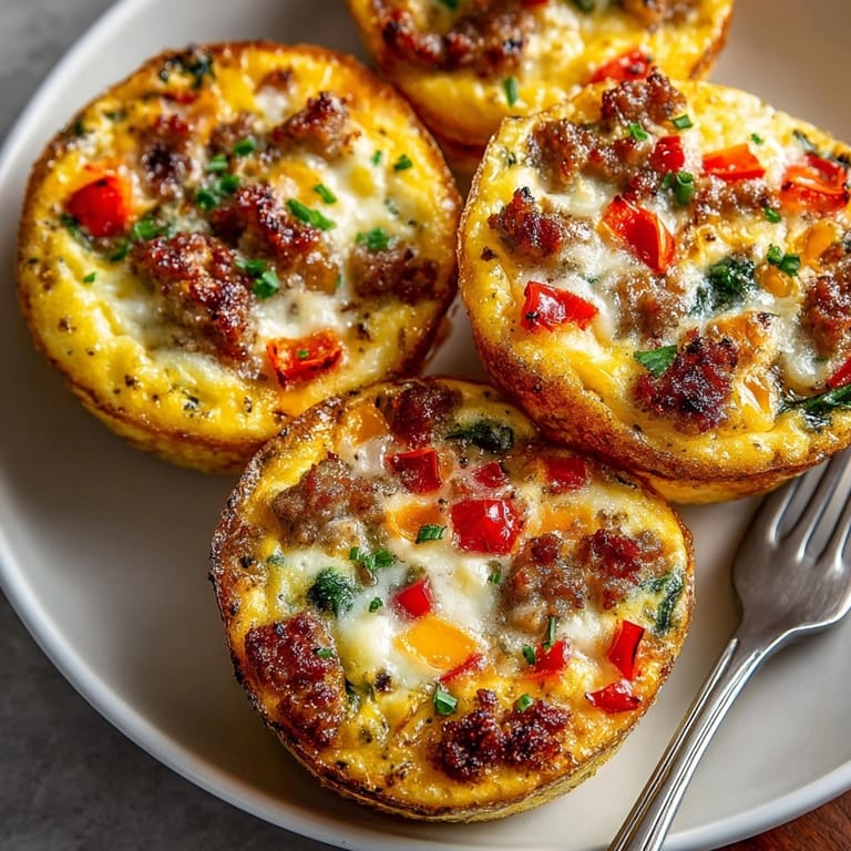 Freshly baked Make-Ahead Egg Muffins with golden tops, perfect for meal prep breakfast.
