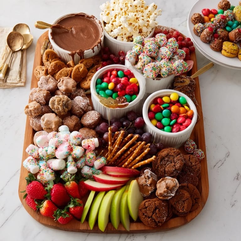 A stunning spread of dessert snacks, ideal for holidays or game night gatherings.