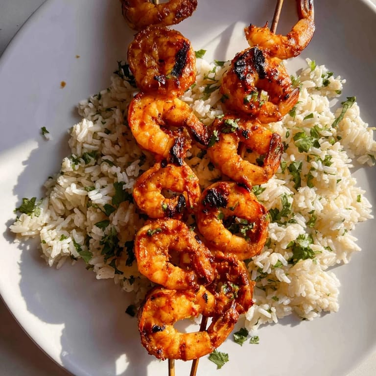 Perfectly grilled chipotle lime shrimp atop fragrant rice, a delicious and easy Mexican-inspired meal.