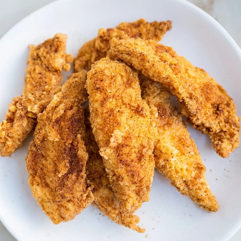 Tender, flavorful buttermilk fried chicken, ready to be served hot with all the fixin's.