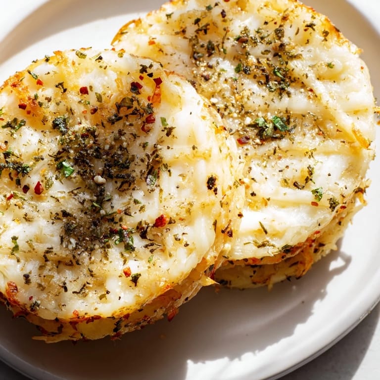 Savory and cheesy Crispy Rice Cake Cheese Stacks, topped with herbs, a flavorful vegetarian side dish.