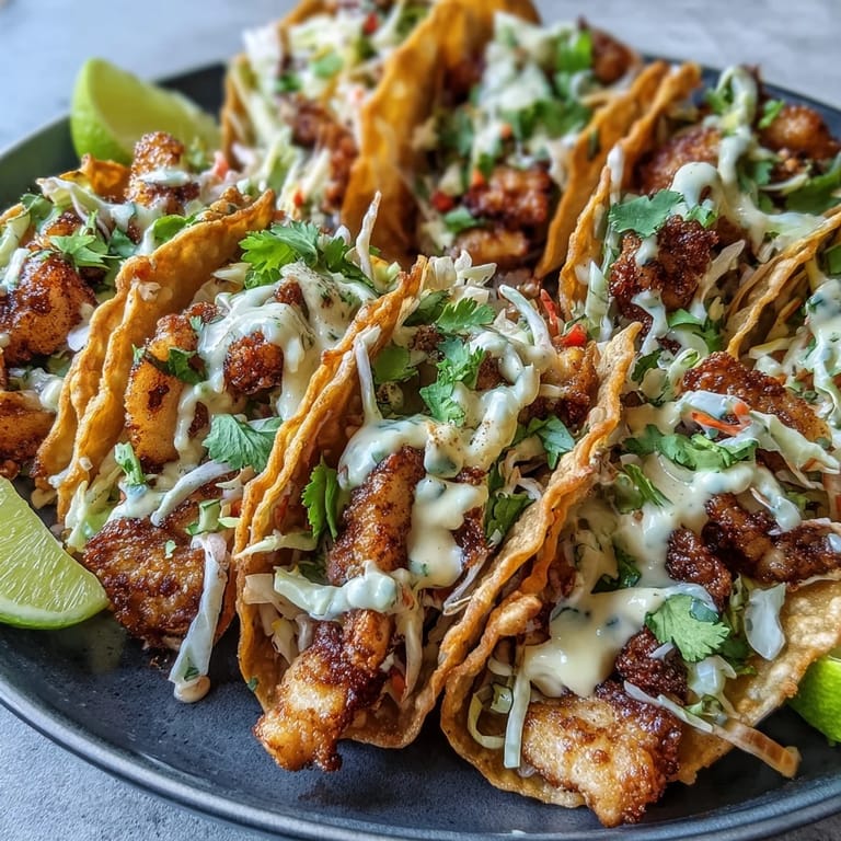 Crispy Chicken Wonton Tacos are plated with vibrant red cabbage and carrots, highlighting the smoky spices and textures.