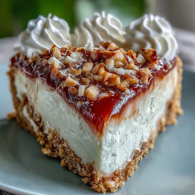 The fluffy whipped cream topping of Guava Cloud Pie is swirled high on a chilled slice.