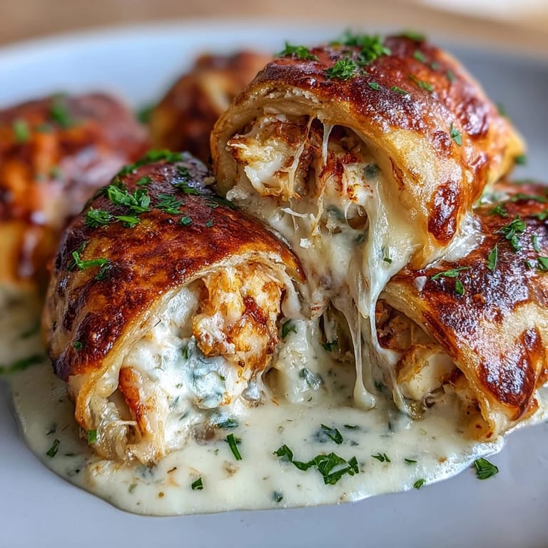 Fresh parsley garnish highlights these decadent crab and shrimp bites, perfect for appetizer platters.