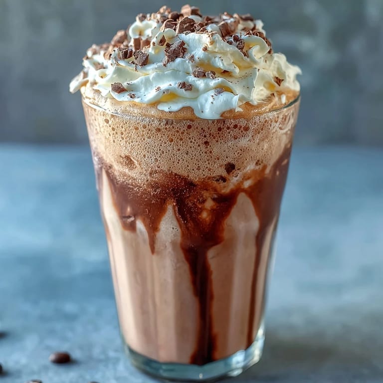 Frosty vanilla bean frappuccino protein shake featuring real vanilla, creamy yogurt, and a light cinnamon sprinkle.